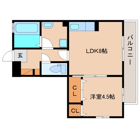 清水駅 バス14分  下野下車：停歩4分 2階の物件間取画像